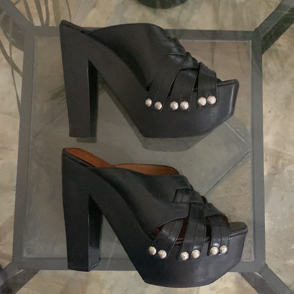 KORS by Michael Kors Studded Platform Mule Sandals - Nero - Picture 4 of 16